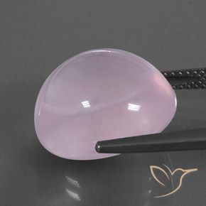 9,17 ctw natürlicher hellrosa Rosenquarz, Oval, Transparent / Lichtdurchlässig