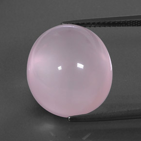 9,17 ctw natürlicher hellrosa Rosenquarz, Transparent, Transparent / Lichtdurchlässig