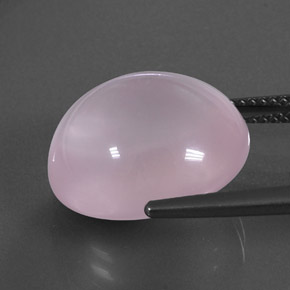 9,17 ctw natürlicher hellrosa Rosenquarz, Transparent, Transparent / Lichtdurchlässig