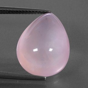 14,27 ctw natürlicher rosafarbener Rosenquarz, Transparent, Transparent / Lichtdurchlässig