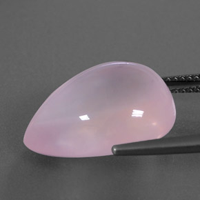 14,27 ctw natürlicher rosafarbener Rosenquarz, Transparent, Transparent / Lichtdurchlässig