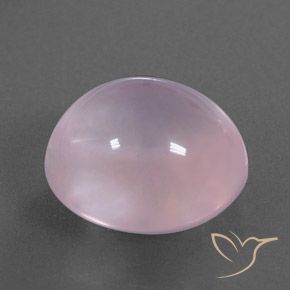 9,17 ctw natürlicher Kaugummi Rosa Rosenquarz, Oval, Transparent / Lichtdurchlässig