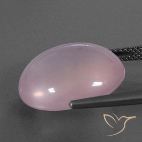 9,17 ctw natürlicher Kaugummi Rosa Rosenquarz, Oval, Transparent / Lichtdurchlässig