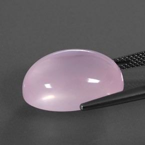 9,17 ctw natürlicher hellrosa Rosenquarz, Transparent, Transparent / Lichtdurchlässig