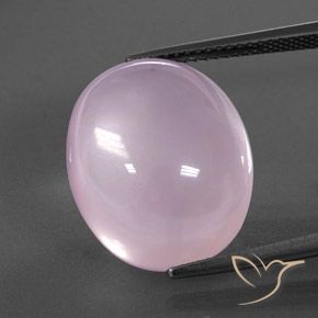 17.48ct Natürlicher hellrosa Rosenquarz, Oval, Transparent / Lichtdurchlässig