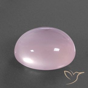 9,17 ctw natürlicher hellrosa Rosenquarz, Oval, Transparent / Lichtdurchlässig