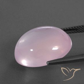 9,17 ctw natürlicher hellrosa Rosenquarz, Oval, Transparent / Lichtdurchlässig