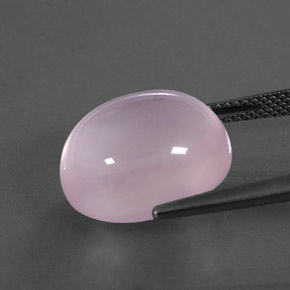 14,24 ctw natürlicher rosafarbener Rosenquarz, Transparent, Transparent / Lichtdurchlässig