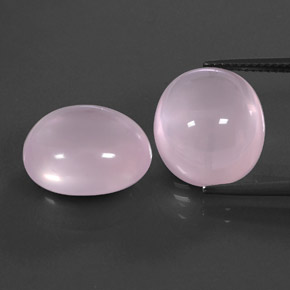 20,31 ct natürliche rosafarbener Rosenquarz-Edelsteine, Transparent, Transparent / Lichtdurchlässig