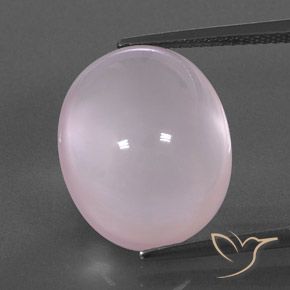15.35ct Natürlicher hellrosa Rosenquarz, Oval, Transparent / Lichtdurchlässig