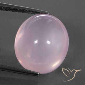 13.96ct Natürlicher hellrosa Rosenquarz, Oval, Transparent / Lichtdurchlässig