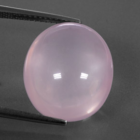 14,76 ctw natürlicher rosafarbener Rosenquarz, Transparent, Transparent / Lichtdurchlässig