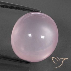 14.35ct Natürlicher hellrosa Rosenquarz, Oval, Transparent / Lichtdurchlässig