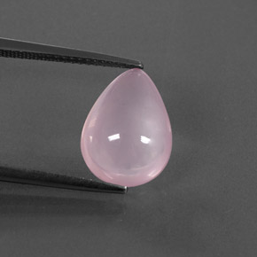 4,46 ctw natürlicher rosafarbener Rosenquarz, Transparent, Transparent / Lichtdurchlässig