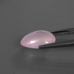 4,46 ctw natürlicher rosafarbener Rosenquarz, Transparent, Transparent / Lichtdurchlässig