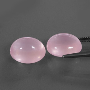 ct natürliche rosafarbener Rosenquarz-Edelsteine, Transparent, Transparent / Lichtdurchlässig