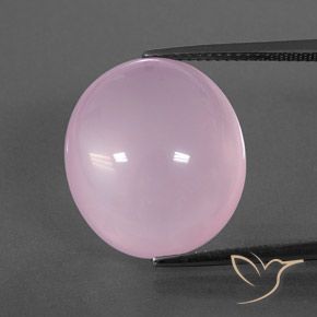 18.95ct Natürlicher hellrosa Rosenquarz, Oval, Transparent / Lichtdurchlässig