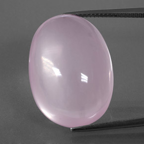 33,79 ctw natürlicher rosafarbener Rosenquarz, Transparent, Transparent / Lichtdurchlässig