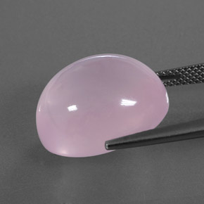 18,91 ctw natürlicher rosafarbener Rosenquarz, Transparent, Transparent / Lichtdurchlässig