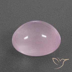 9,17 ctw natürlicher hellrosa Rosenquarz, Oval, Transparent / Lichtdurchlässig