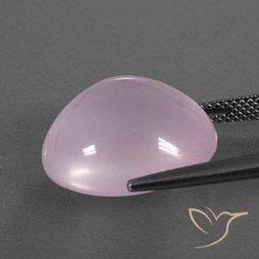 9,17 ctw natürlicher hellrosa Rosenquarz, Oval, Transparent / Lichtdurchlässig