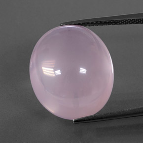 22,77 ctw natürlicher rosafarbener Rosenquarz, Transparent, Transparent / Lichtdurchlässig