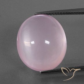 18,22 ctw natürlicher rosafarbener Rosenquarz, Transparent, Transparent / Lichtdurchlässig