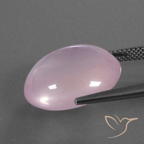 18,22 ctw natürlicher rosafarbener Rosenquarz, Transparent, Transparent / Lichtdurchlässig