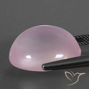9,17 ctw natürlicher hellrosa Rosenquarz, Oval, Transparent / Lichtdurchlässig