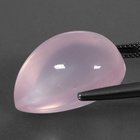 9,17 ctw natürlicher Kaugummi Rosa Rosenquarz, Transparent, Transparent / Lichtdurchlässig