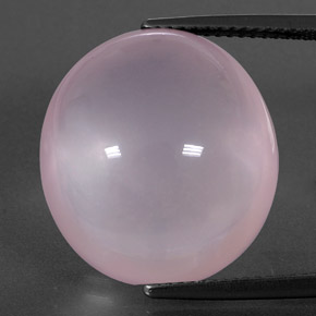 24,65 ctw natürlicher rosafarbener Rosenquarz, Transparent, Transparent / Lichtdurchlässig