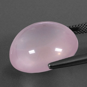 24,65 ctw natürlicher rosafarbener Rosenquarz, Transparent, Transparent / Lichtdurchlässig
