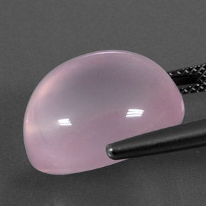 17,91 ctw natürlicher rosafarbener Rosenquarz, Transparent, Transparent / Lichtdurchlässig