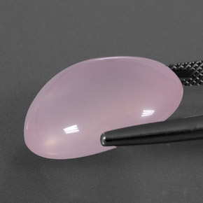17,74 ctw natürlicher rosafarbener Rosenquarz, Transparent, Transparent / Lichtdurchlässig