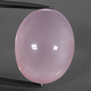 19,02 ctw natürlicher rosafarbener Rosenquarz, Transparent, Transparent / Lichtdurchlässig