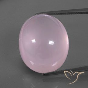 39.08ct Natürlicher hellrosa Rosenquarz, Oval, Transparent / Lichtdurchlässig