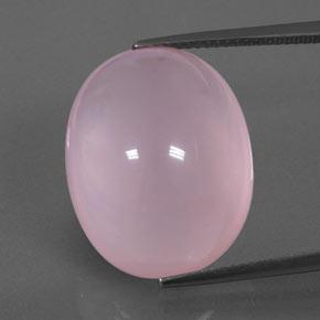 25,09 ctw natürlicher rosafarbener Rosenquarz, Transparent, Transparent / Lichtdurchlässig
