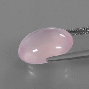 9,04 ctw natürlicher rosafarbener Rosenquarz, Transparent, Transparent / Lichtdurchlässig