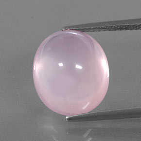 10,30 ctw natürlicher rosafarbener Rosenquarz, Transparent, Transparent / Lichtdurchlässig