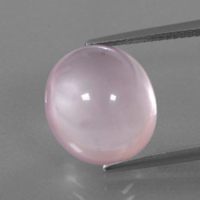 10,04 ctw natürlicher rosafarbener Rosenquarz, Transparent, Transparent / Lichtdurchlässig