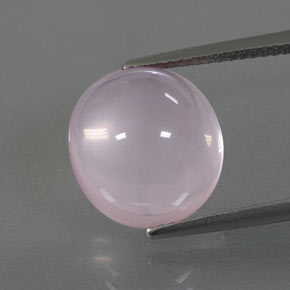 8,47 ctw natürlicher rosafarbener Rosenquarz, Transparent, Transparent / Lichtdurchlässig