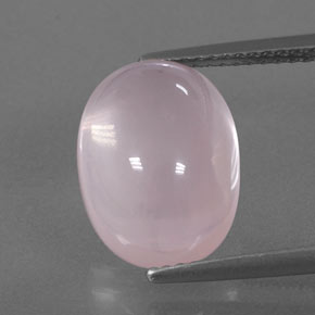 6,75 ctw natürlicher rosafarbener Rosenquarz, Transparent, Transparent / Lichtdurchlässig