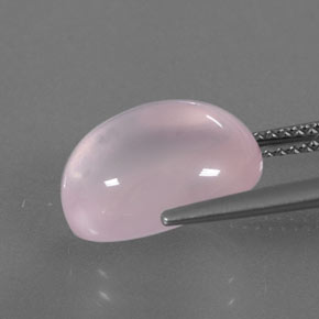 6,75 ctw natürlicher rosafarbener Rosenquarz, Transparent, Transparent / Lichtdurchlässig