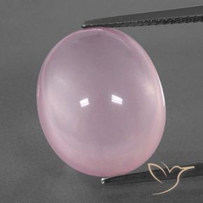 15.30ct Natürlicher rose-rosa Rosenquarz, Oval, Transparent / Lichtdurchlässig