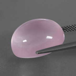 9,17 ctw natürlicher hellrosa Rosenquarz, Transparent, Transparent / Lichtdurchlässig