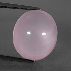 11,79 ctw natürlicher rosafarbener Rosenquarz, Transparent, Transparent / Lichtdurchlässig
