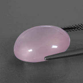 11,79 ctw natürlicher rosafarbener Rosenquarz, Transparent, Transparent / Lichtdurchlässig