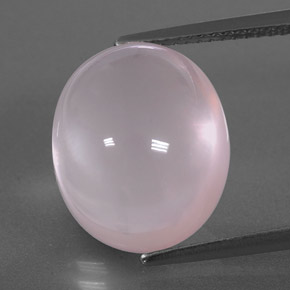 12,53 ctw natürlicher rosafarbener Rosenquarz, Transparent, Transparent / Lichtdurchlässig