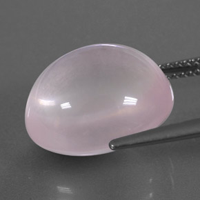 12,53 ctw natürlicher rosafarbener Rosenquarz, Transparent, Transparent / Lichtdurchlässig