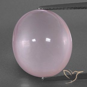 9,17 ctw natürlicher Kaugummi Rosa Rosenquarz, Transparent, Transparent / Lichtdurchlässig